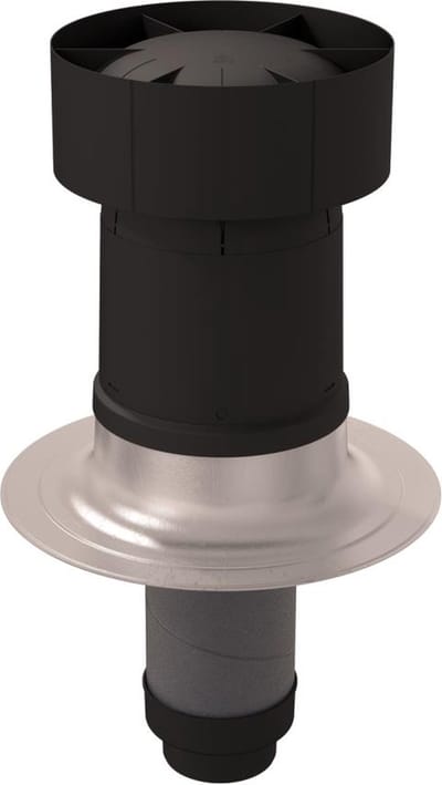 Ubbink Geïsoleerd leidingsysteem DDV ventus dakdoorvoer 0 150-160 zwart