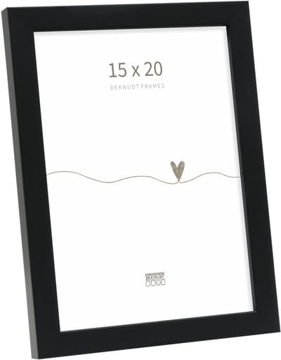 Deknudt Frames fotolijst S243K2 - zwart - smal - foto 15x20 cm
