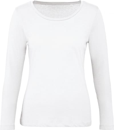 B&C Ladies' organic Inspire long-sleeve T-shirt CGTW071 - White - L
