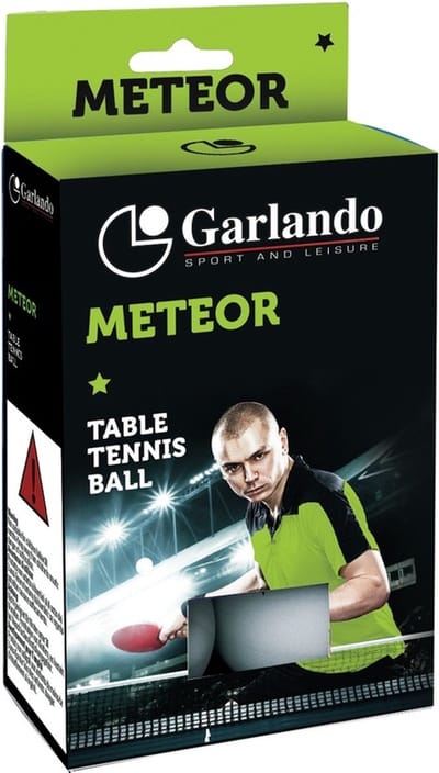 Garlando Meteor - 6 Tafeltennis Ballen - 1 Star ITTF rating