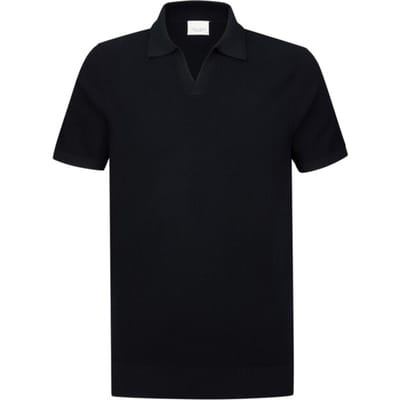 regular fit poloshirt van lyocellmix met zijde-aandeel