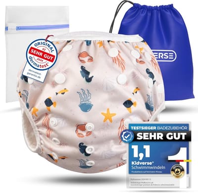 Baby zwembroek herbruikbaar voor zwemles en vakantie