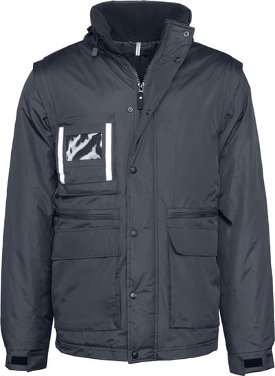WK. Designed To Work Workwear Parka Met Afritsbare Mouwen WK6106 - Navy - S