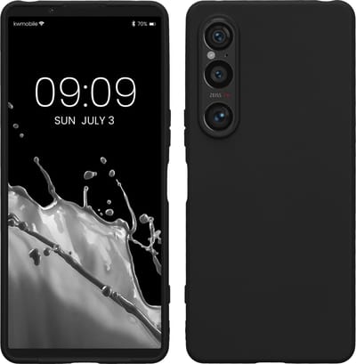 kwmobile telefoonhoesje geschikt voor Sony Xperia 1 VI - Hoesje voor smartphone - Back cover in zwart