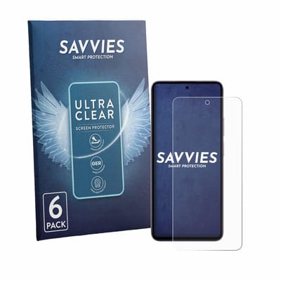 Savvies - Screenprotector voor HMD Crest 2 - Folie Beschermfolie transparant 6 Stuks
