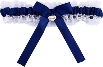 Bruidskousenband - Lace Band - Bruiloft Accessoire - Elegante Kant - 20x6x1.9 cm - Wit