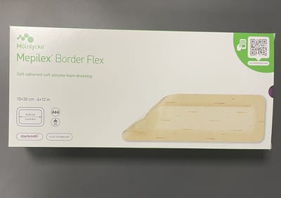 Molnlycke - Mepilex Border Flex - 10,0 cm x 30,0 cm - 10 stuks per doos