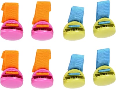 Kinderwagendeken Clips - Baby Accessoires - Veilig Vastzetten - Dubbelzijdig Anti-Kick - 23x12x4 cm - Roze Groen