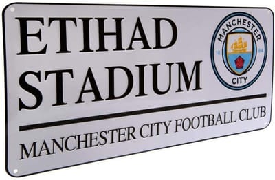 Officieel Voetbal Team Straatnaambord van Geperst Staal