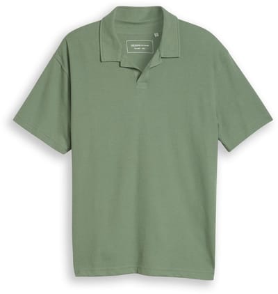 Tom Tailor Denim - Resort-poloshirt met wafelstructuur en relaxte pasvorm - Maat XS - Sea Spray