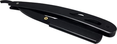 Open scheermes - Barbiersmes - Baardverzorging - Razor - Scheermes - Shavette -Mannen -Straight razor - Barbiersmes - Klapmes - Zwart - 14 cm