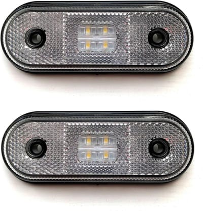 LED Breedtelicht - Markeringslicht Contour - Aanhanger Vrachtwagen - Universele Pasvorm 12/24V - 120x46x18mm - Wit