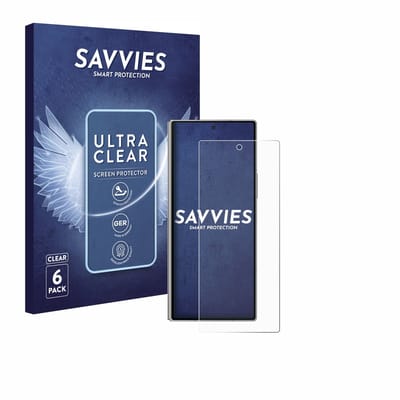 Savvies - Screenprotector voor Samsung Galaxy Z Fold 6 5G - Folie Beschermfolie transparant 6 Stuks