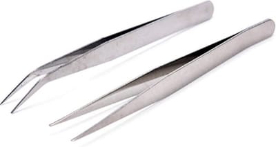 Pincet rvs - set van 2 stuks - voor splinter en wimper
