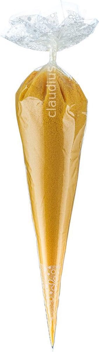 Scrubzout Appel-Kaneel - 500 gram in puntzak wit - set van 6 stuks - Hydraterende Lichaamsscrub