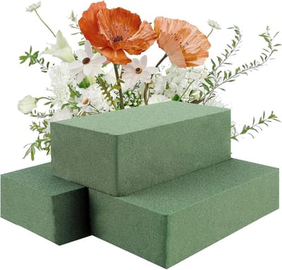 Set van 3 Stukken Steekschuim voor Verse Bloemen en Creatieve Arrangementen - Ideaal voor Bruiloften, Feestjes en Knutselen - 14 x 8 x 4,5 cm