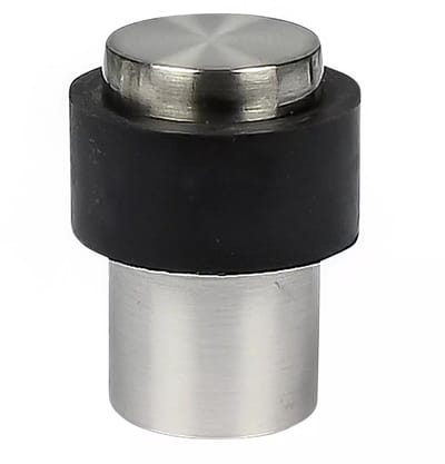 Benson Deurstopper - zilverkleurig - met schroef montage - H4 x D3 cm - deurbuffer