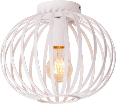 Lucide MANUELA - Plafonnière (Plafondlamp) - Ø 25 cm - 1xE27 - Wit