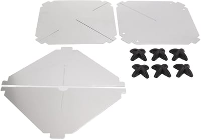 Allecto - Detectoren - Aluminium Reflectoren - Eenvoudig te installeren - 12x12 Inch - Veiligheid op het water - Geschikt voor zeilboten en motorboten