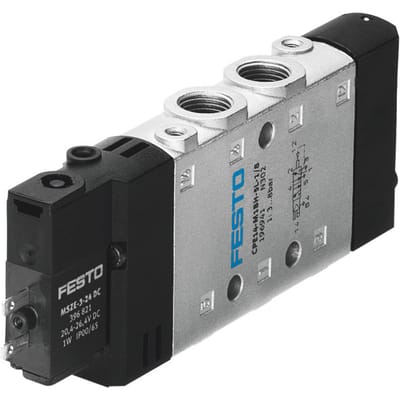 Festo 5/2 Monostabiel Lucht Magneetventiel G1/8 800L/Min - 196941 - P2Q2T