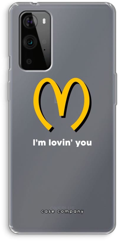 Case Company® - Hoesje geschikt voor OnePlus 9 Pro hoesje - I'm lovin' you - Soft Cover Telefoonhoesje - Bescherming aan alle Kanten en Schermrand