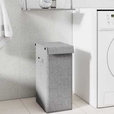 vidaXL - Wasmand - inklapbaar - 26x34,5x59,5 - cm - kunstlinnen - grijs