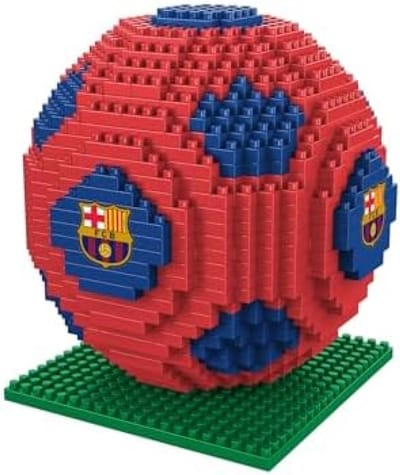 3D Voetbal Bouwmodel - Barcelona Thema Stenen Constructieset