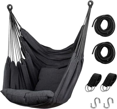 Comfortabele Hangstoel Schommelbaar Touw voor Buiten en Binnen - Max 136 kg