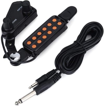 Magnetische Transducer voor Akoestische Gitaar, 12-Holes Pickup met Stemset voor Gitaarspelers en Muziekliefhebbers