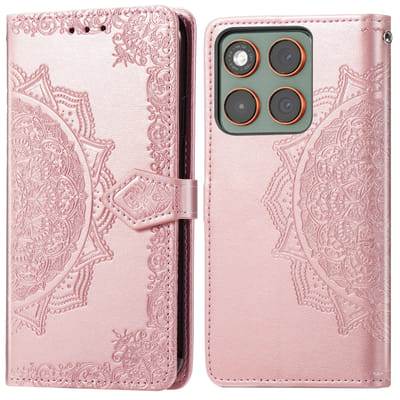 imoshion Hoesje - Geschikt voor Motorola Edge 70 - Mandala Bookcase - Rose Gold