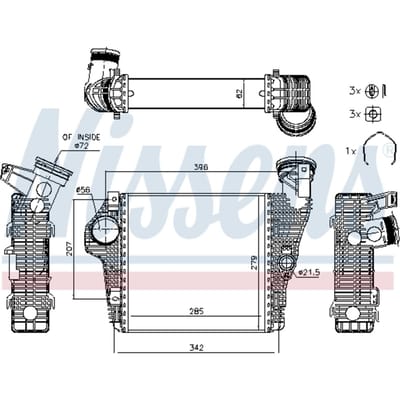 Intercooler NISSENS 961426