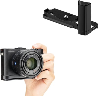 Metaal L-vormige grip voor Sony RX1R III en DSC-RX1RM3 camera, Quick Release Arca Type, 1/4"-20 schroefgat, Verbeter grip en comfort tijdens het fotograferen