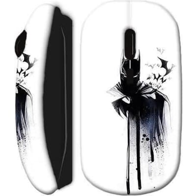 Souris Sans Fil - Batman - Chauves Souris - Noir - USB Wifi - Compatible Mac et PC