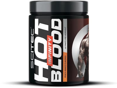 Scitec Nutrition® - Hot Blood Infinity (350 gram - Peach/Mango) - Perzik/Mango - 28 doseringen - pre workout - poeder - pre-workout