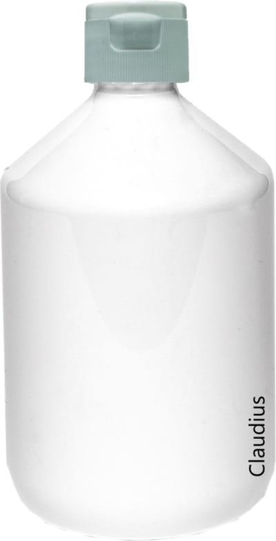 Lege plastic fles 500 ml PET apothekersfles wit - met witte klepdop - set van 10 stuks - navulbaar - leeg