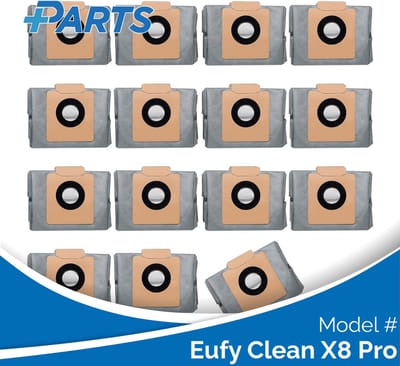 Eufy Clean X8 Pro Stofzakken (15 Stuks, Plus.Parts® alternatief voor T29F70A2)