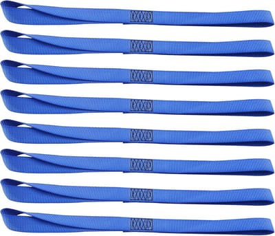 Soft Loop Tie-Down Riemen 8PK - 3600lbs Breeksterkte voor Fietsen en Voertuigen