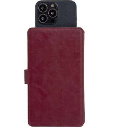 Bigben Connected, Hoesje geschikt voor Universele Smartphone Maat XS - Folio Wallet met Kaarthouder & Lipsluiting, Rood