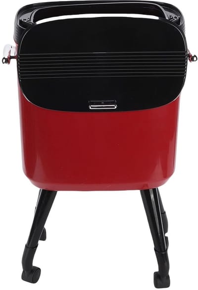Smalle Vuilnisbak van 15 Liter met Poten, Ideaal voor Krappe Ruimtes, Gemakkelijk Te Verplaatsen en Met Schuif Open Deksel, Perfect voor Woonkamer en Keuken
