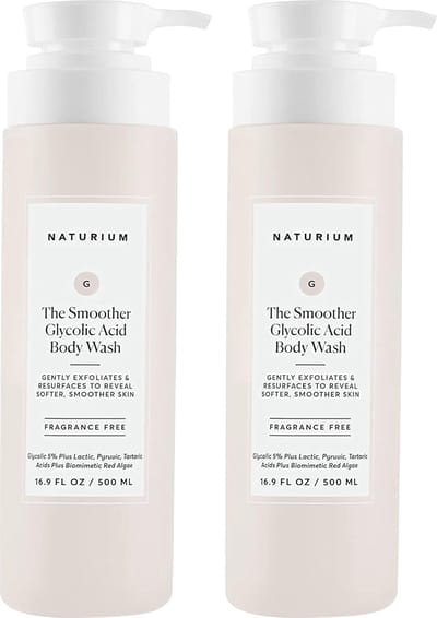 Naturium The Smoother Glycolic Acid Exfoliating Body Wash - Soft & Smoothing Cleanser - Douche gel - Shower gel - 2x500ml