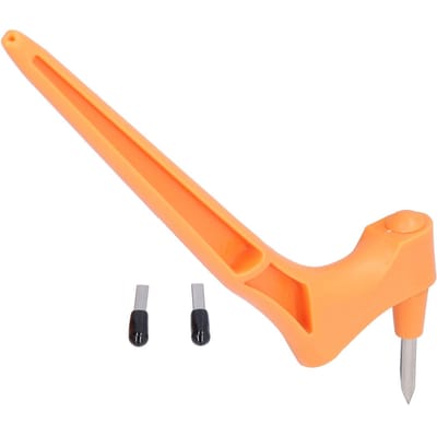 Handwerksnijgereedschap 360 Graden Draaibaar Snijmes Snijder Set Kit voor DIY Handwerk Oranje oranje
