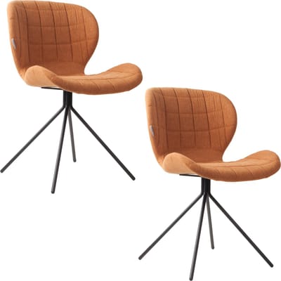 Zuiver OMG Eetkamerstoelen Camel - Set van 2