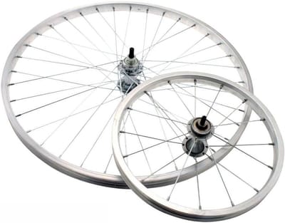 Voorwiel Stadsfiets - Fietswiel City - Fietsen Onderhoud - Aluminium Velg - 28 Inch - Zilver
