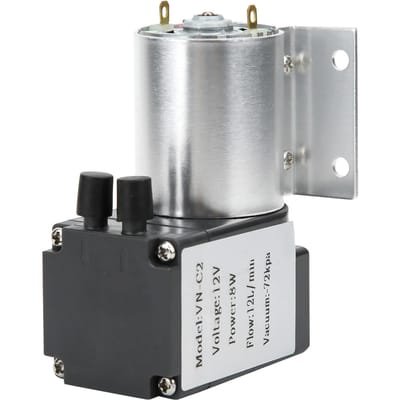 Pompe à Vide Grande Puissance Pompe d'Aspiration à Pression Négative avec Support 72kpa 8w 12l min moins que br plus que (DC12V )