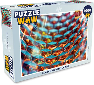Puzzel Glazen honinggraat - Legpuzzel - Puzzel 1000 stukjes volwassenen