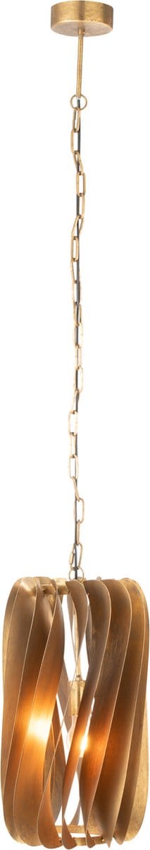 J-Line hanglamp Tina - ijzer - zwart/goud