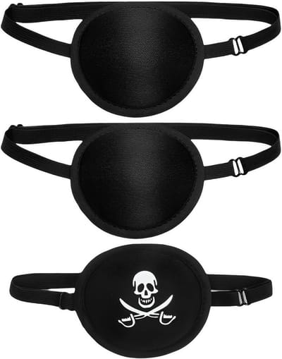 Set van 3 Verstelbare Oogmaskers voor Volwassenen en Kinderen, Herbruikbaar, Geschikt voor Dagelijks Gebruik, Comfortabele Blinddoeken, Ideaal als Cadeau