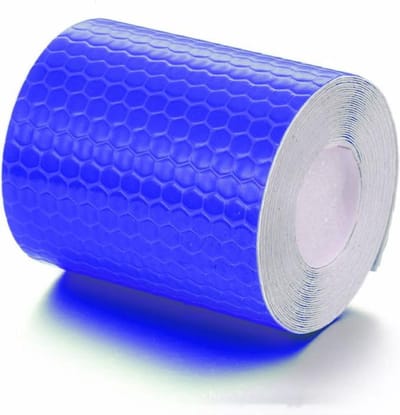Zorgmiddelenaanhuis - Reflecterende Sticker Tape - Blauwe reflectie plakband op rol van 200x5cm.