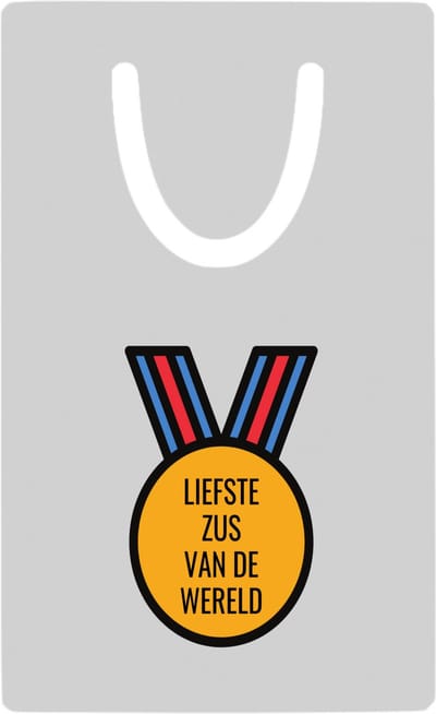 Hacebo® - liefste zus van de wereld metalen boekenlegger- Zus - de liefste zus - verjaardagscadeau - verjaardag - cadeau - cadeautje voor zus - zus artikelen - kado - geschenk - gift Bladwijzer boekenleggers - 7.6 cm x 5cm