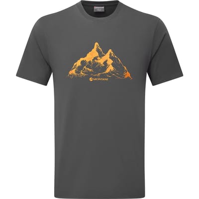 Montane Dual Mountain T-shirt Met Korte Mouwen Grijs S Man
